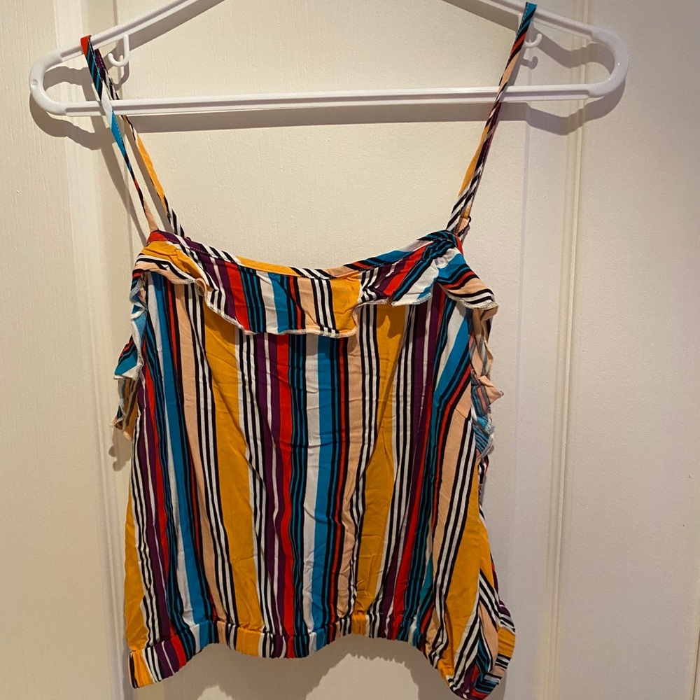 Cropped multicoloured tank Top
